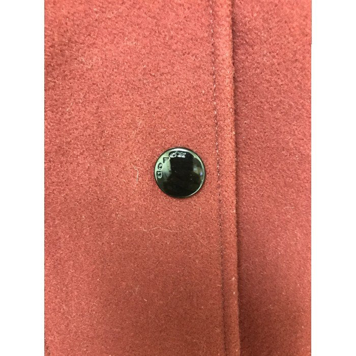 COACH コーチ スタジャン レディース ウール/レザー オーバーサイズ ブルゾン レッド Sサイズ 35104 アウター 秋 冬 中古 W1