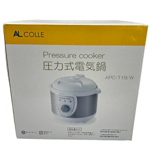 未使用品 アルファックス・コイズミ アルコレ ALCOLLE 圧力式電気鍋 APC-T19/W キッチン家電 調理家電 圧力鍋 料理 中古 W４