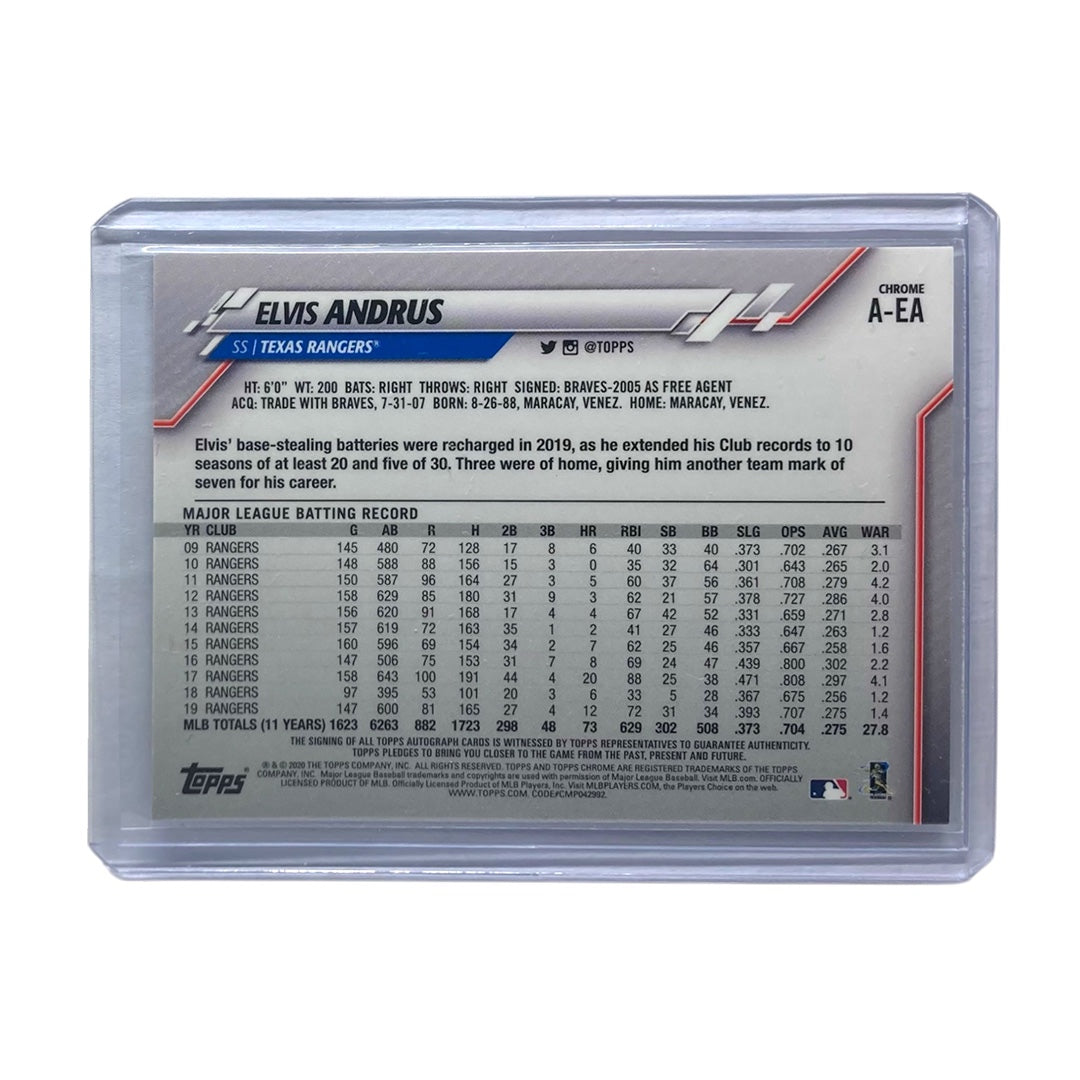 TOPPS MLBカード CHROME ELVIS ANDRUS TEXAS RANGERS #A-EA 中古 IT2