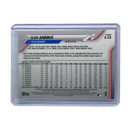 TOPPS MLBカード CHROME ELVIS ANDRUS TEXAS RANGERS #A-EA 中古 IT2