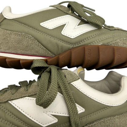 new balance ニューバランス スニーカー URC30BB 27cm グリーン シューズ 靴 メンズ スエード 中古 W４