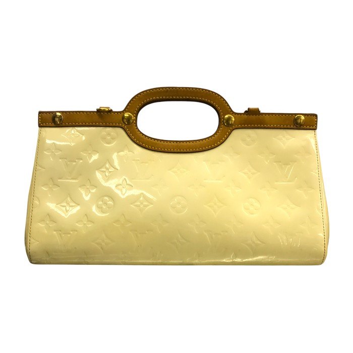 LOUIS VUITTON ルイヴィトン ヴェルニ ロクスバリードライブ ハンドバッグ レディース エナメル 2way ワンショルダー ペルル M91374 中古 T1