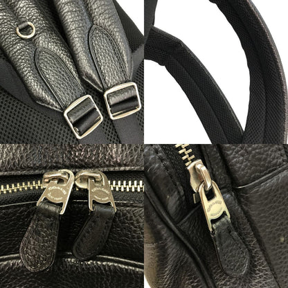 COACH コーチ ハミルトン バックパック メンズ ぺブルレザー  A4/ノートPC リュック ブラック F72082 中古 T1