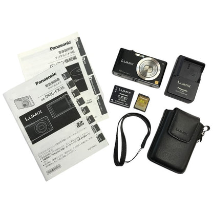 Panasonic パナソニック LUMIX ルミックス コンパクトデジタルカメラ エクストラブラック 光学4倍ズーム 広角25mm DMC-FX35-K 中古 T1