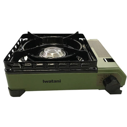 Iwatani イワタニ カセットコンロ カセットフー タフまるJr. オリーブ CB-ODX-JR 中古 Y1