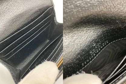 GUCCI グッチ オフィディア GG シェリーライン 二つ折り財布 598662 ブラック 中古 D4