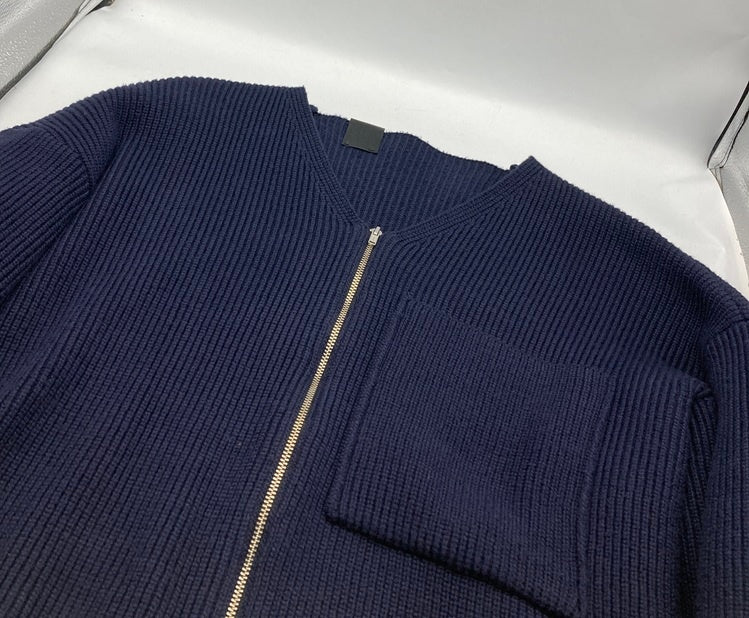N.HOOLYWOOD エヌハリウッド ノーカラージップゲージカーディガン 272-KT04-033peg サイズ36 メンズ 中古 D4
