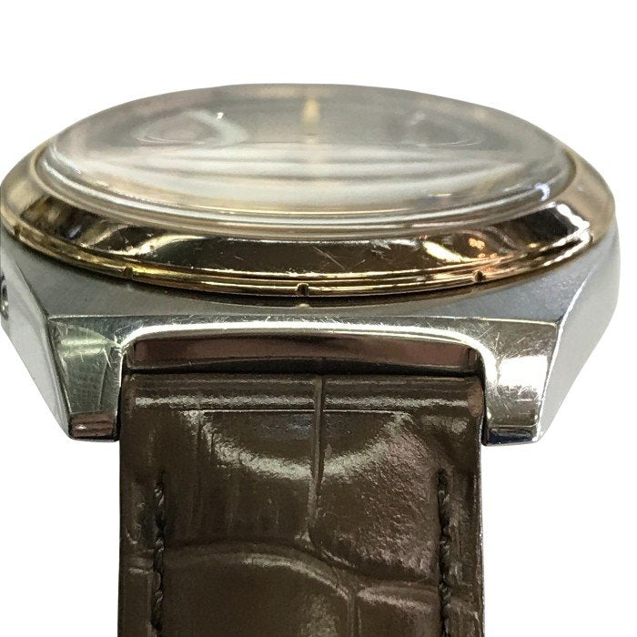 Paul Smith ポールスミス 腕時計 メンズ アナログ ソーラー 電波 デイト レザーベルト SS シルバー/ブラック H416-S084652 中古 T1