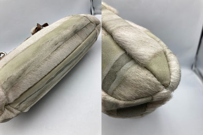 PELLE BORSA ペレボルサ ハラコ ハンドバッグ 中古 D4