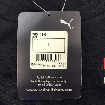 PUMA プーマ Red Bull Honda レッドブルレーシング チーム Tシャツ 2021 メンズ ホンダ F1 レーシング Lサイズ ナイトスカイ 763112 中古 TK1