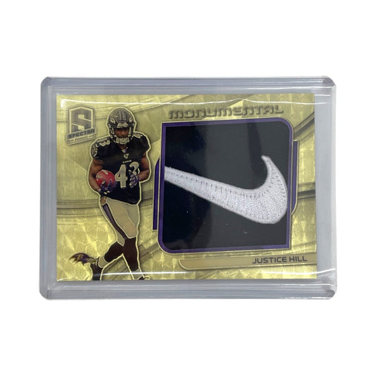 PANINI NFLカード SPECTRA PRIZM MONUMENTAL JUSTICE HILL BALTIMORE RAVENS 1of1 #MM-27 中古 IT1