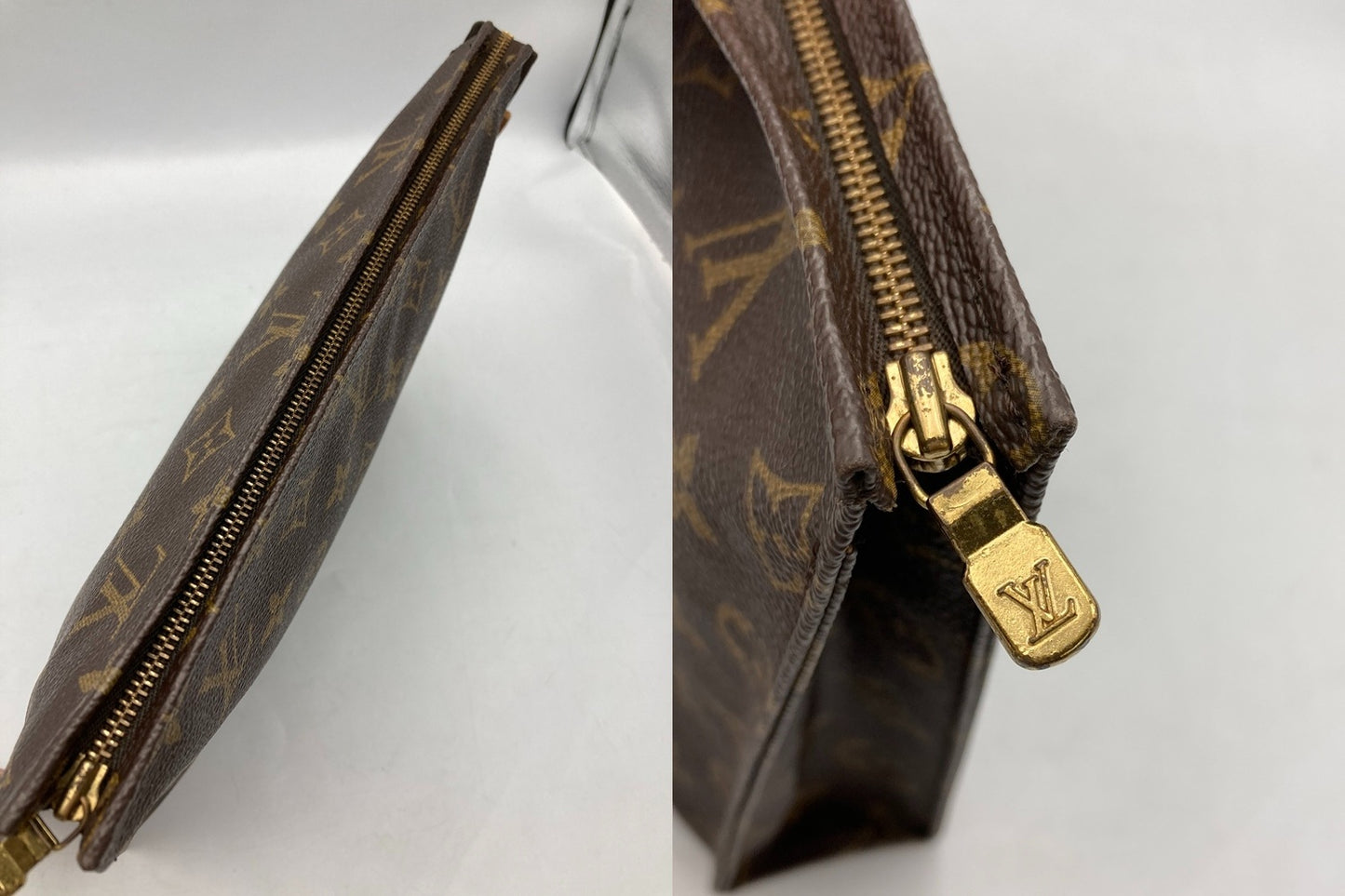 Louis Vuitton ルイヴィトン モノグラム ポッシュトワレット26 ポーチ セカンドバッグ M47542 中古 D4