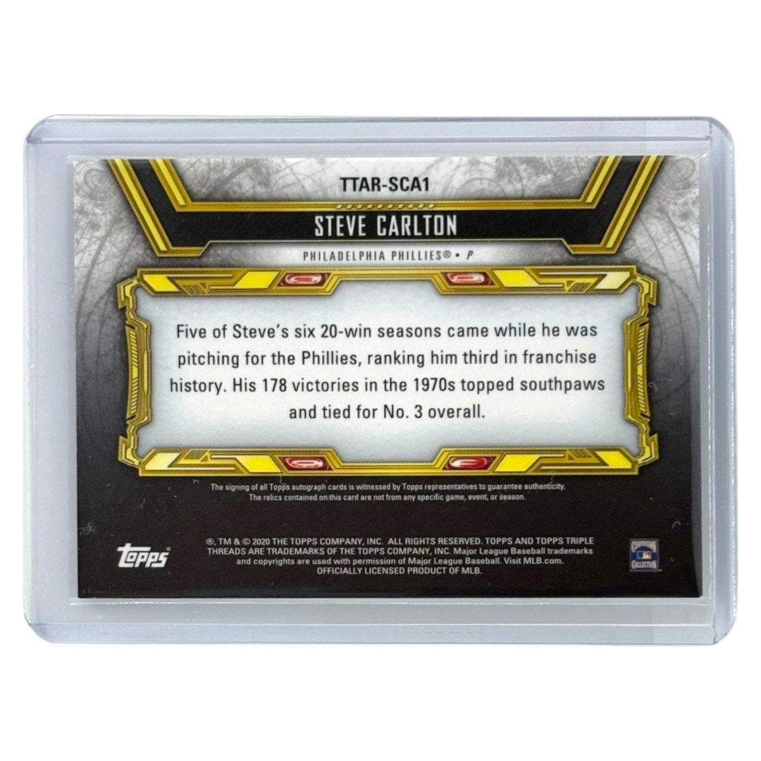 TOPPS MLBカード TRIPLE THREADS STEVE CARLTON PHILADELPHIA PHILLIES /18 #TTAR-SCA1 中古 IT1