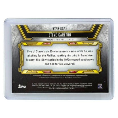 TOPPS MLBカード TRIPLE THREADS STEVE CARLTON PHILADELPHIA PHILLIES /18 #TTAR-SCA1 中古 IT1