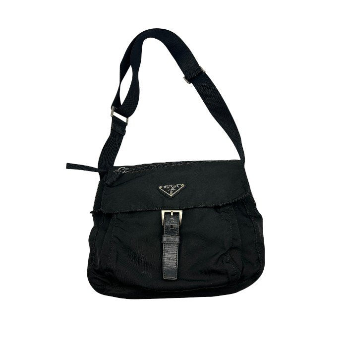 PRADA プラダ テスート ナイロン ショルダーバッグ ブラック 鞄 ブランド ミニ 小さめ 中古 W1
