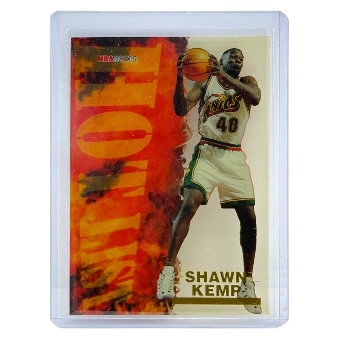 FLEER SKYBOX NBAカード HOOPS HOT LIST SHAWN KEMP SEATTLE SONICS #9 中古 IT1