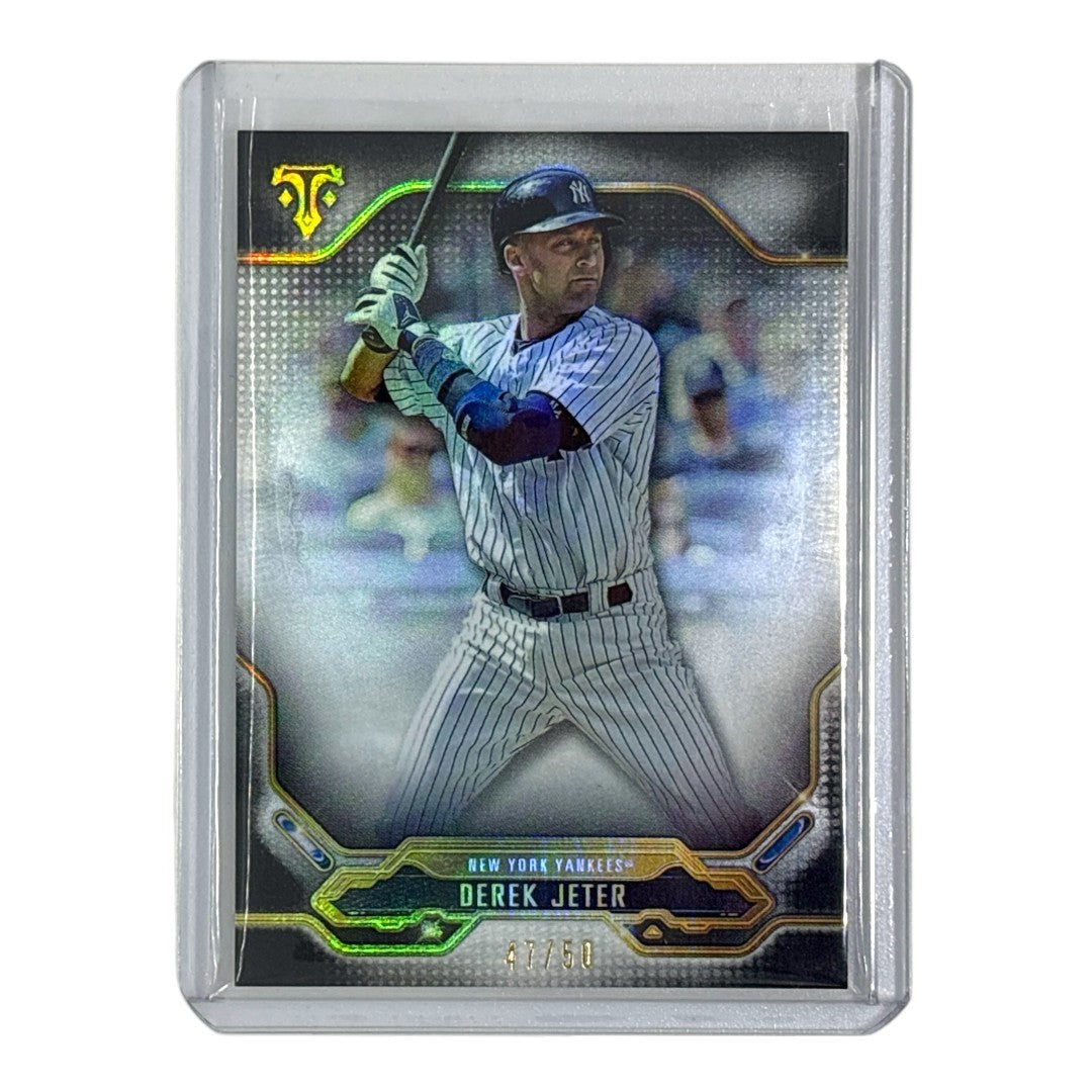TOPPS MLBカード TRIPLE THREADS DEREK JETER NEW YORK YANKEES /50 #58 中古 IT1