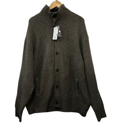 UNIQLO ユニクロ スフレヤーン スタンドカラー カーディガン 3XL トップス メンズ レディース ユニセックス 大きいサイズ ゆったり 中古 W４