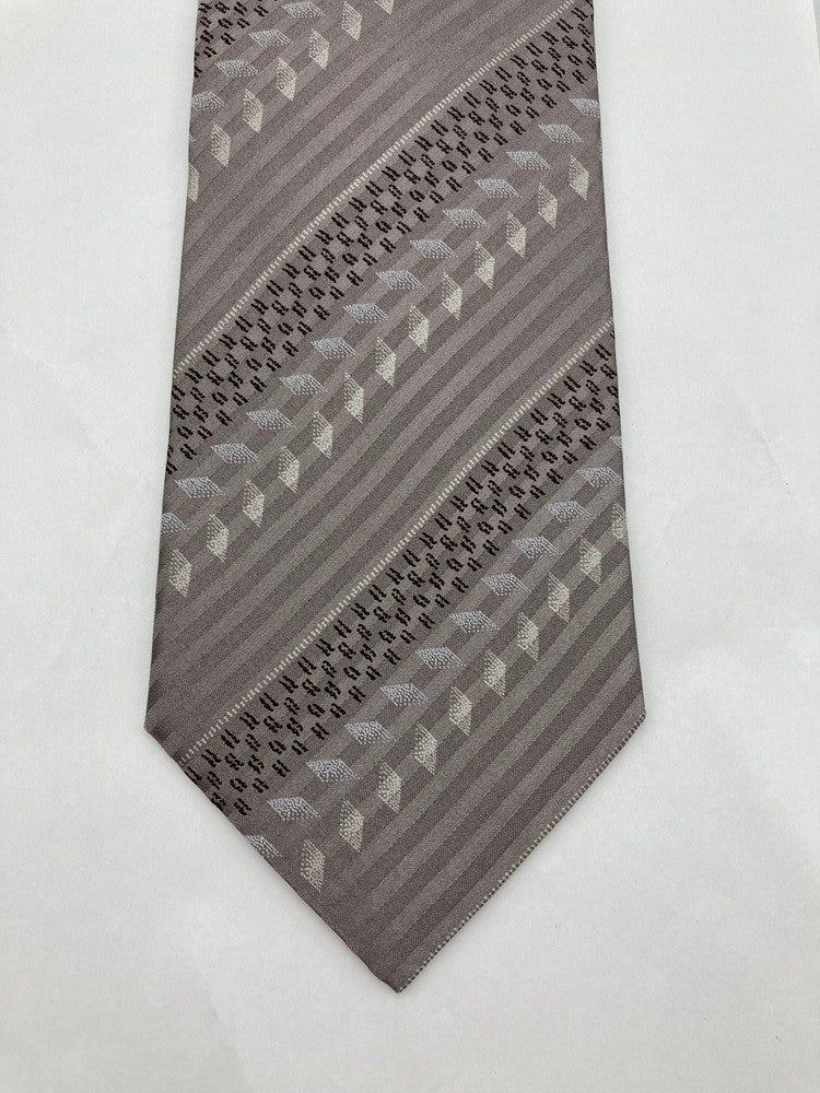 GIORGIO ARMANI ジョルジオアルマーニ レジメンタル ネクタイ シルク100％ 中古 D4