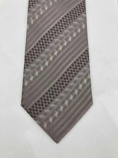 GIORGIO ARMANI ジョルジオアルマーニ レジメンタル ネクタイ シルク100％ 中古 D4