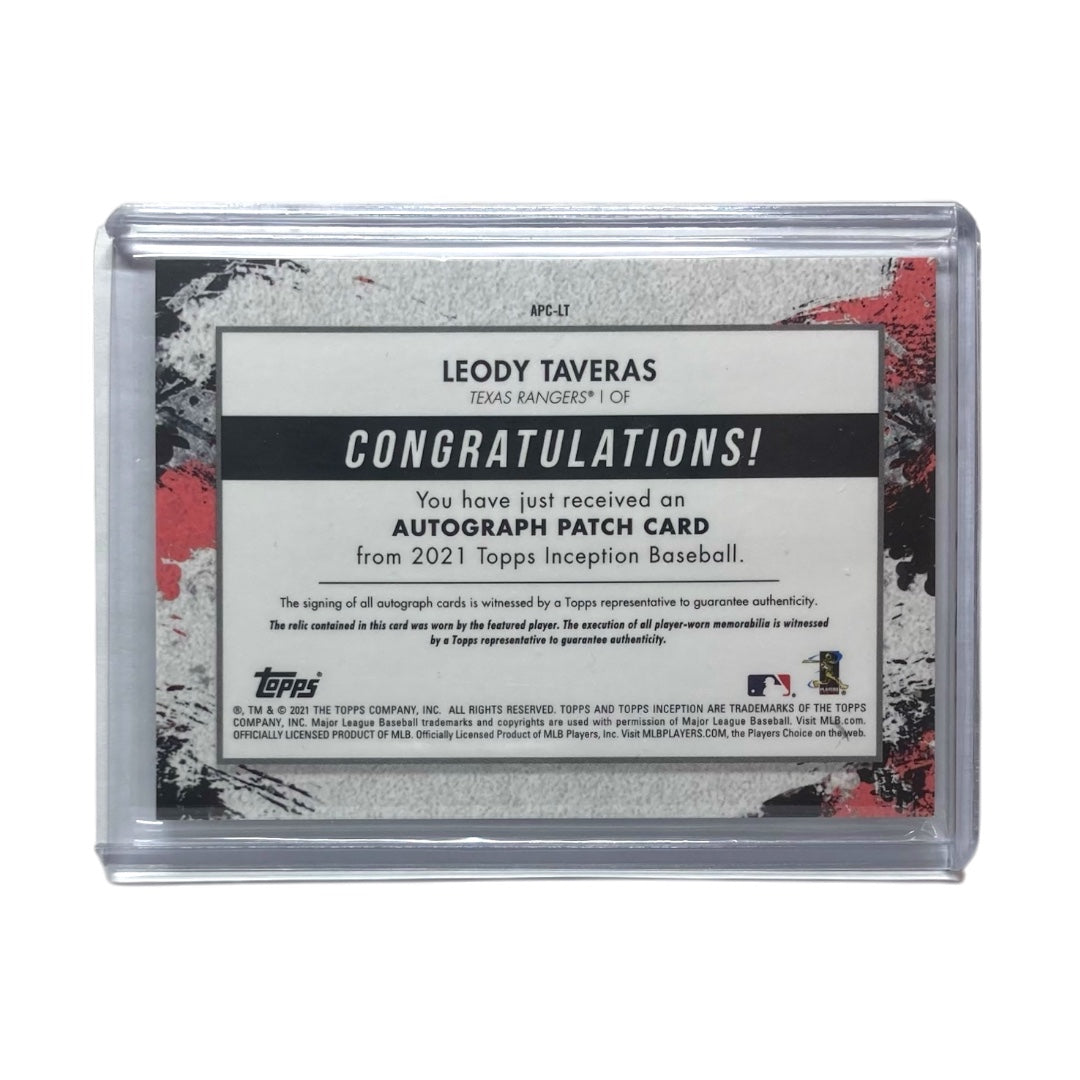 TOPPS MLBカード INCEPTION LEODY TAVERAS TEXAS RANGERS /199 #APC-LT 中古 IT2