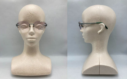 mila schon ミラショーン ニッケルフリー リムレス メガネフレーム  MS-4449 中古 D4