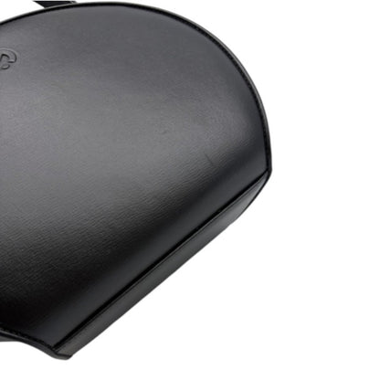 mila schon ミラショーン がま口 ハンドバッグ 鞄 レザー 小さめ フォーマル ブラック 中古 W1