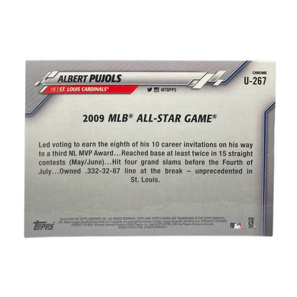 TOPPS MLBカード CHROME ALBERT PUJOLS ST. LOUIS CARDINALS #U-267 中古 IT2