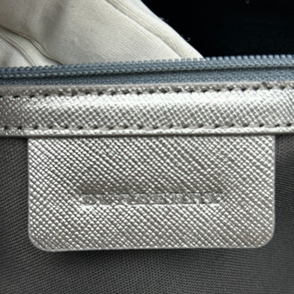 BURBERRY バーバリー ハンドバッグ レディース ノバチェック ブラウン/シルバー 鞄 ブランド チェック柄 かわいい お出かけ 中古 W４