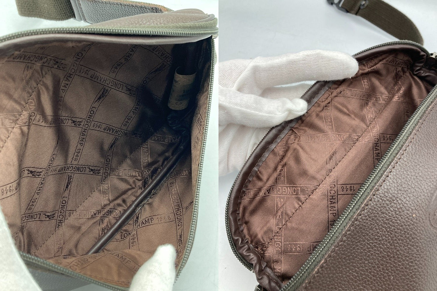 LONGCHAMP ロンシャン レザー ウエストポーチ 中古 D4
