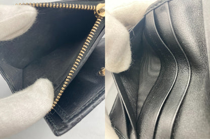 GUCCI グッチ マイクログッチシマ レザー 2つ折り財布 510318 中古 D4