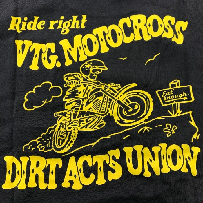 TOYS McCOY トイズマッコイ Tシャツ メンズ コットン 半袖 DIRT ACTS UNION バックプリント グレー Sサイズ 中古 T1