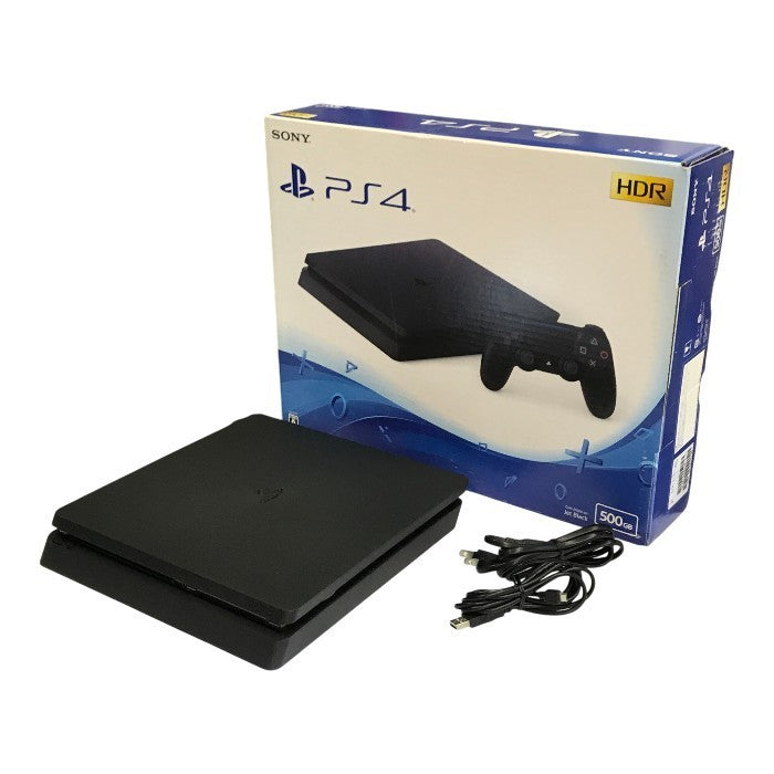 SONY PlayStation プレイステーション4 本体 ジェット・ブラック 500GB HDR スロットイン CUH-2100AB01 中古 T1