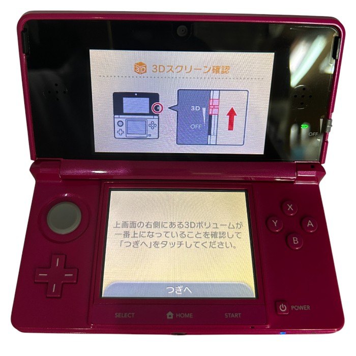 任天堂 ニンテンドー3DS グロスピンク CTR-001 Nintendo 本体 ハード 携帯ゲーム機 中古 W４