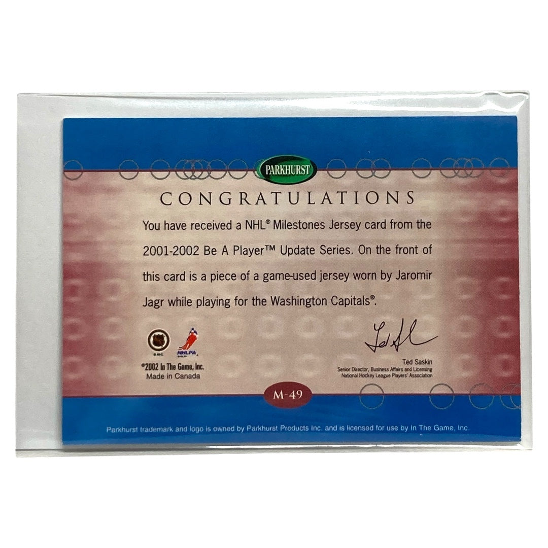 In The Game NHLカード PARKHURST JAROMIR JAGR #M-49 中古 IT2