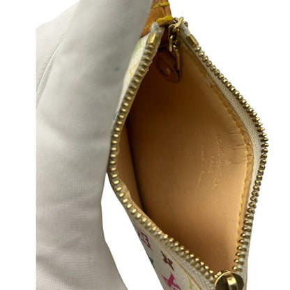 ルイ ヴィトン LOUIS VUITTON モノグラム マルチカラー ポシェット クレ キーチェーン付 コインケース 小銭入れ ブロン M92655 中古 W４