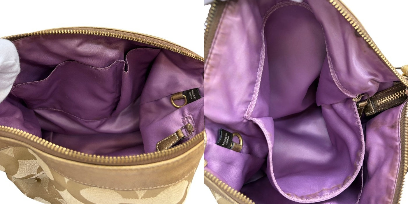 COACH コーチ ショルダー バッグ 13889 鞄 ブランド シグネチャー 肩掛け 斜め掛け 中古 W４
