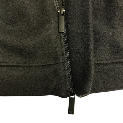 EMPORIO ARMAN エンポリオアルマーニ ブルゾン メンズ フルジップ ジャケット フード ウール ブラック XSサイズ 6K1B6P 1JT5Z 中古 T1