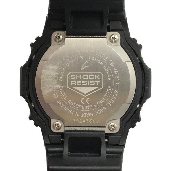 CASIO G-SHOCK 5600 Series 腕時計 メンズ デジタル タフソーラー 電波 反転液晶 スクエアフェイス ブラック GW-M5610-1BJF 中古 T1