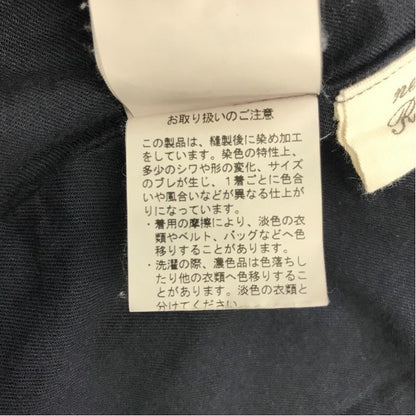 nest Robe ネストローブ トレンチコート レディース コットン ロング丈 ヴィンテージ加工 裏地あり ネイビー フリーサイズ 01191-1086 中古 T1