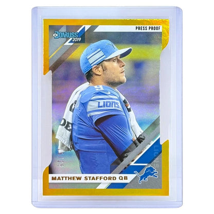 PANINI NFLカード DONRUSS PRESS PROOF DIE-CUT MATTHEW STAFFORD DETROIT LIONS /25 #90V 中古 IT1
