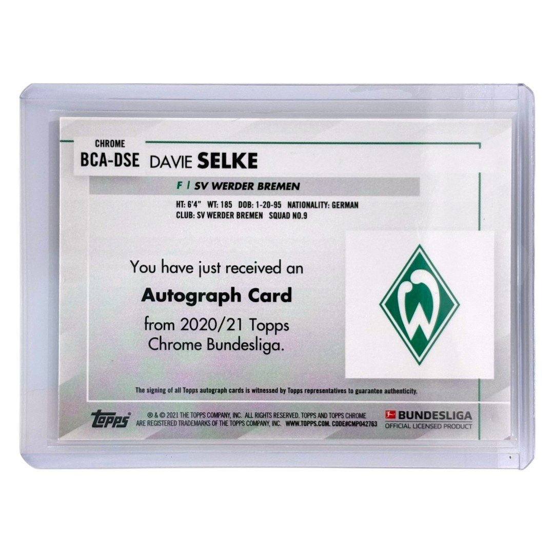 TOPPS サッカーカード CHROME DAVIE SELKE WERDER BREMEN #BCA-DSE 中古 IT1