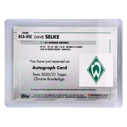 TOPPS サッカーカード CHROME DAVIE SELKE WERDER BREMEN #BCA-DSE 中古 IT1