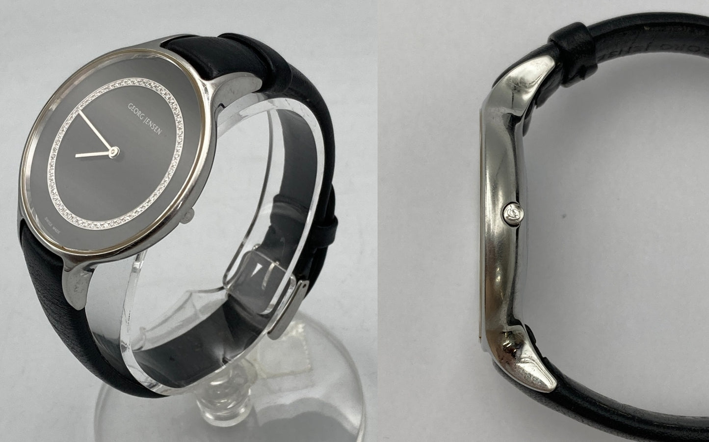 GEORG JENSEN ジョージジェンセン コンケイヴ 316 クオーツ 腕時計 中古 D4