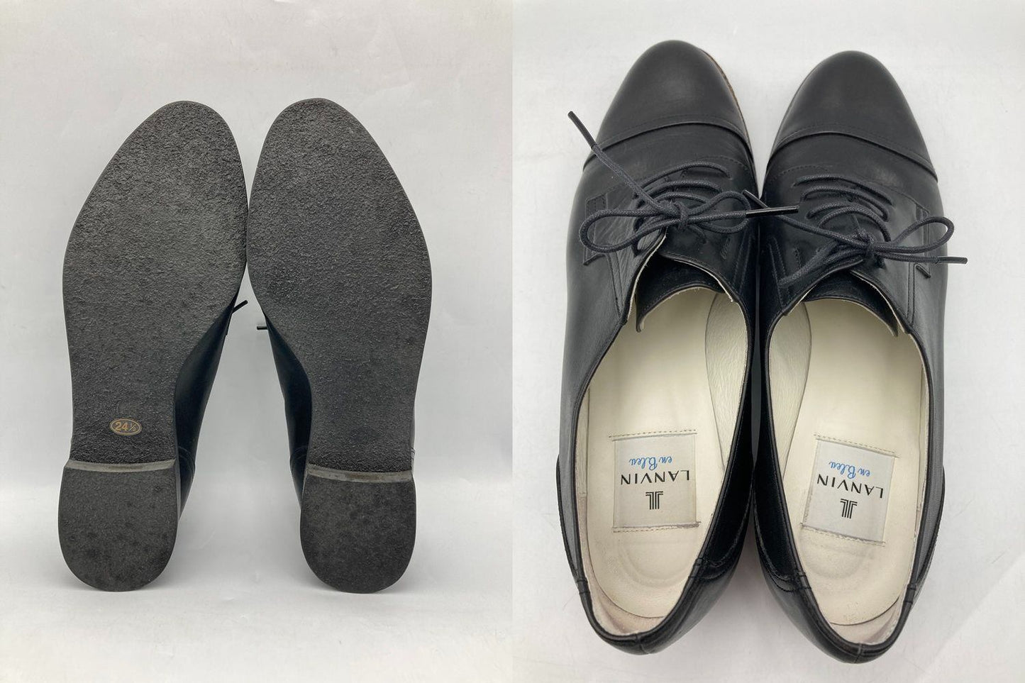 LANVIN en Bleu ランバン オンブルー レザー ストレートチップ ドレスシューズ 2316 サイズ24.5cm 中古 D4