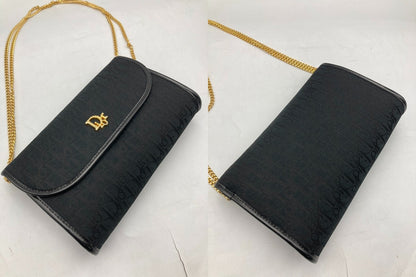 Christian Dior クリスチャンディオール トロッター チェーン ショルダーバッグ 中古 D4