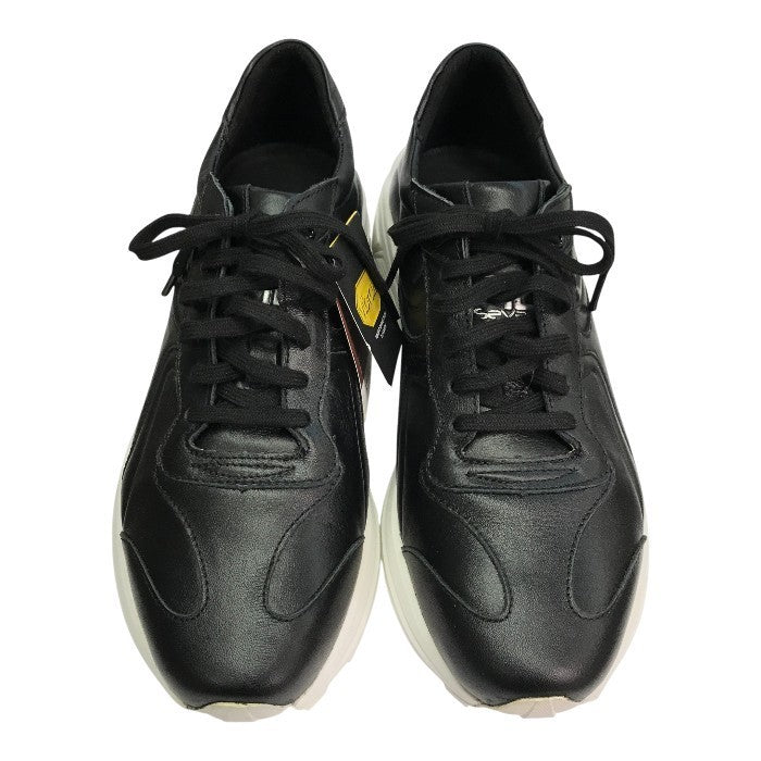 PREMIER SEVEN プレミアセブン KABUKU 2.0 スニーカー メンズ レザー 歌舞伎 Vibram 厚底 ビブラムソール ブラック 42サイズ(26.5～27.0cm) 中古 T1