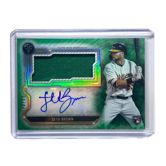 TOPPS MLBカード TRIPLE THREADS SETH BROWN ATHLETICS 40/50 #ASJR-SB 中古 IT2