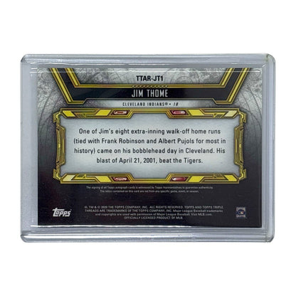 TOPPS MLBカード TRIPLE THREADS JIM THOME CLEVELAND INDIANS /18 #TTAR-JT1 中古 IT1
