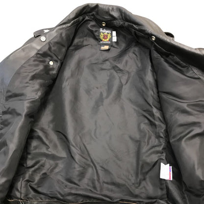 Schott ショット 217US SHEEP ONESTAR ライダースジャケット メンズ シープ ワンスター ダブル レザーブラック 40サイズ 7823950093 中古 T1